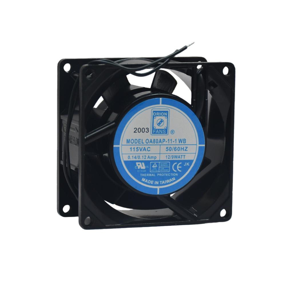 Orion OA80AP-11-1 WB 115V AC 12/9W 14/12A Ball Bearing Aluminum Alloy 3000RPM Electric Cooling Fan