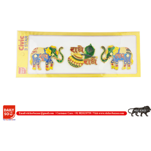 Civic meenakari stickers