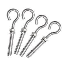 Open Eye Bolts - Color: Silver
