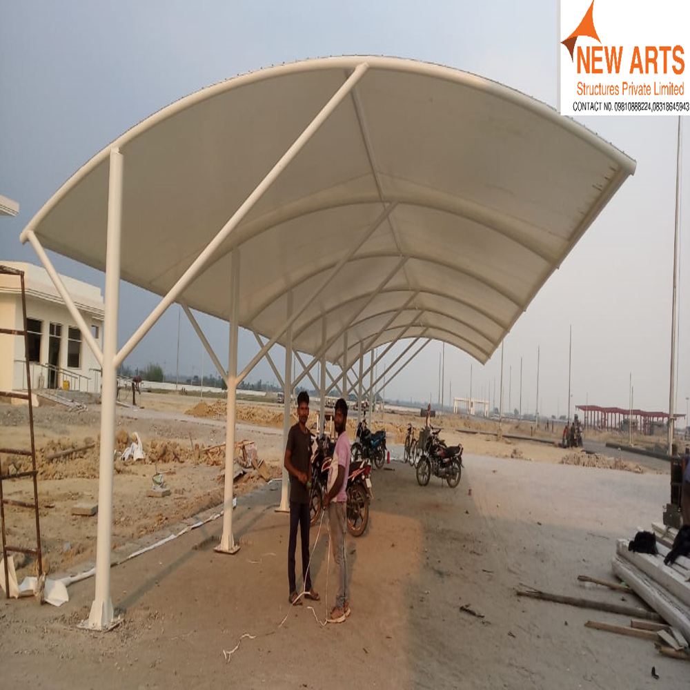 PVC Tensile Car Parking Shed