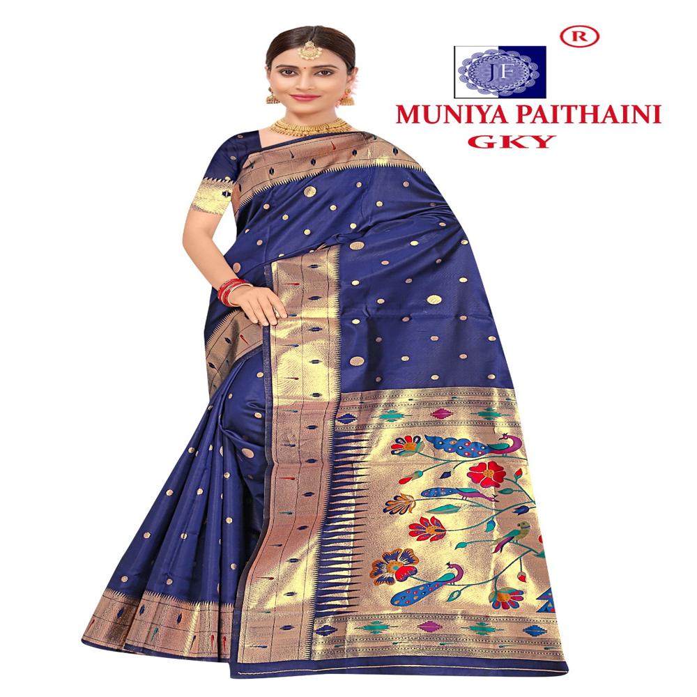 Muniya Paithani Silk Saree