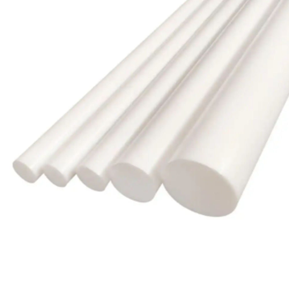 White Nylon Rods - Size: 20 Mm Diameter