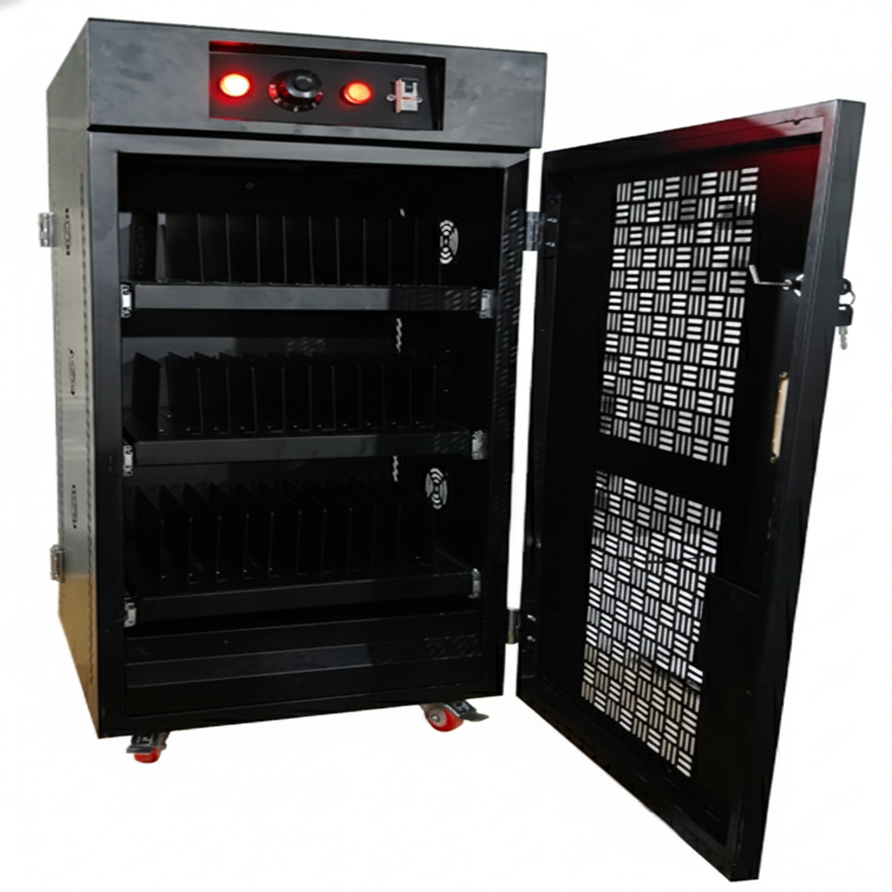 Mobile Charging Cart - Black - Furniture Type: Hospital Cabinet