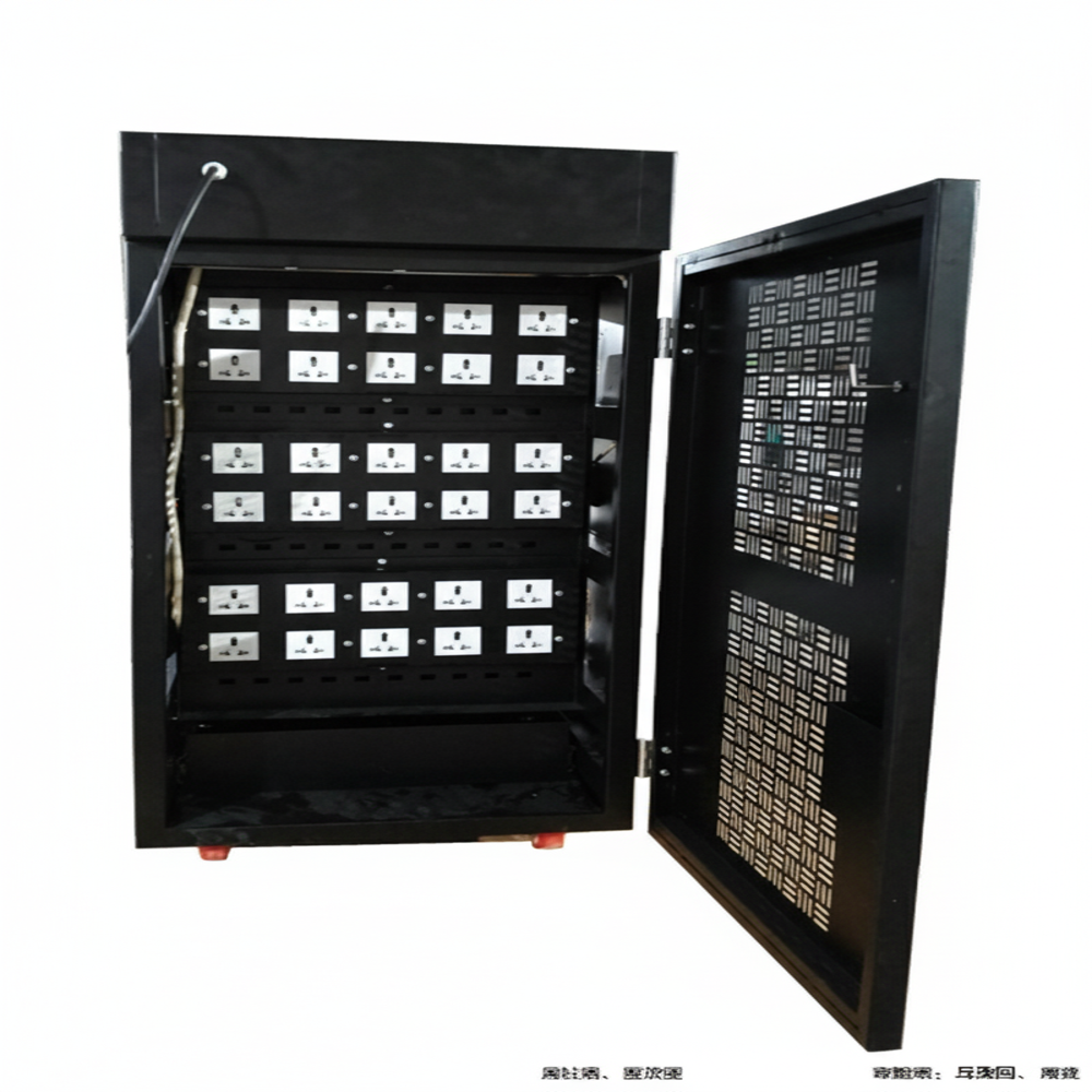 Mobile Charging Cart - Black - Furniture Type: Hospital Cabinet