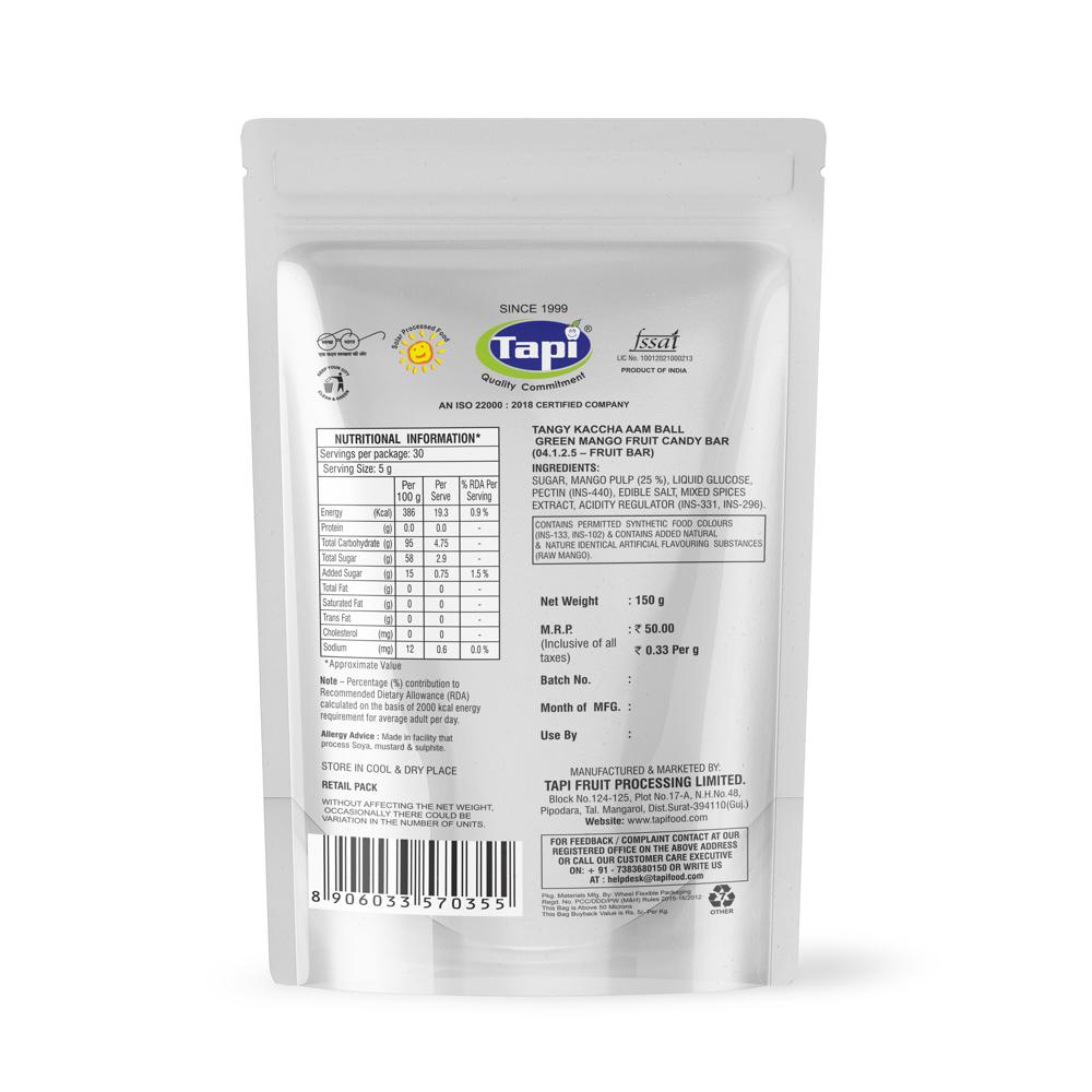 Kaccha Aam Ball - Additional Ingredient: Pectin