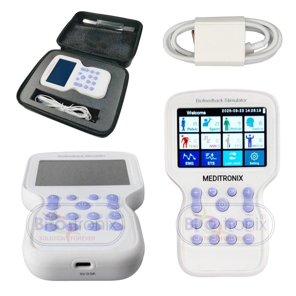 KM-580 Biofeedback EMG ETS NMES FES Therapy Device for Physiotherapy & Rehabilitation