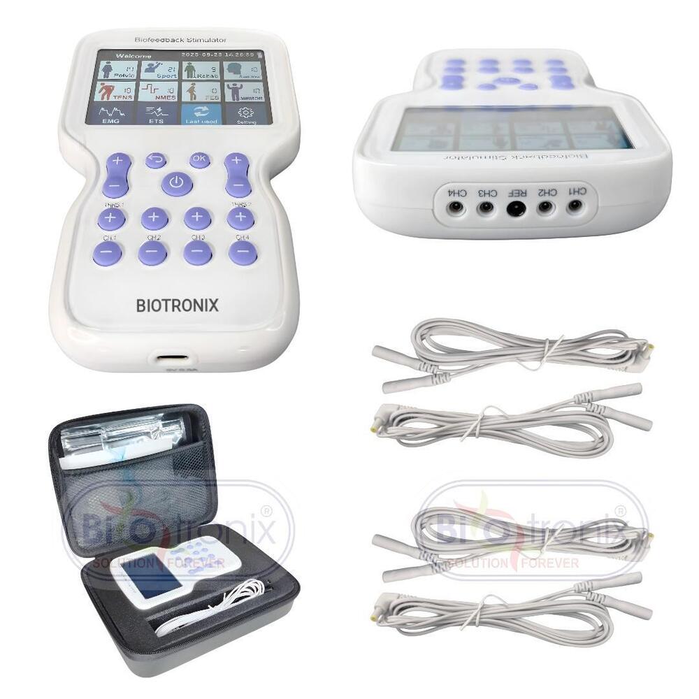 KM-580 Biofeedback EMG ETS NMES FES Therapy Device for Physiotherapy & Rehabilitation
