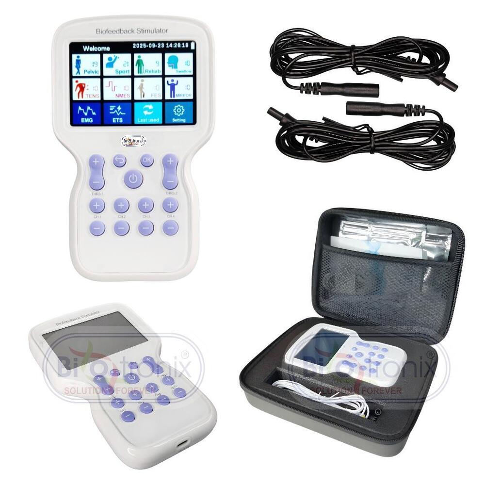 KM-580 Biofeedback EMG ETS NMES FES Therapy Device for Physiotherapy & Rehabilitation