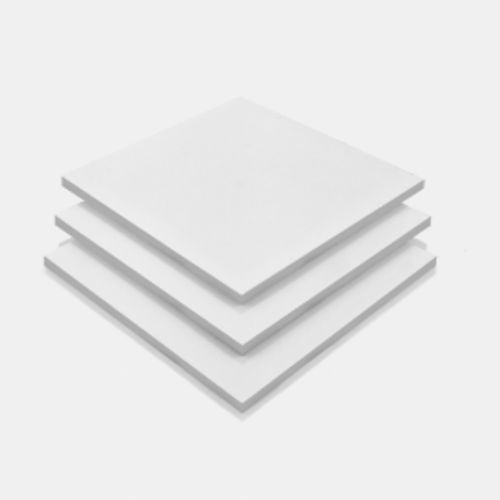 White Plastic Polypropylene Sheets - Surface: Powder Coated