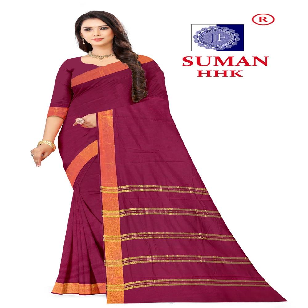 Suman Cotton Saree - Color: 12
