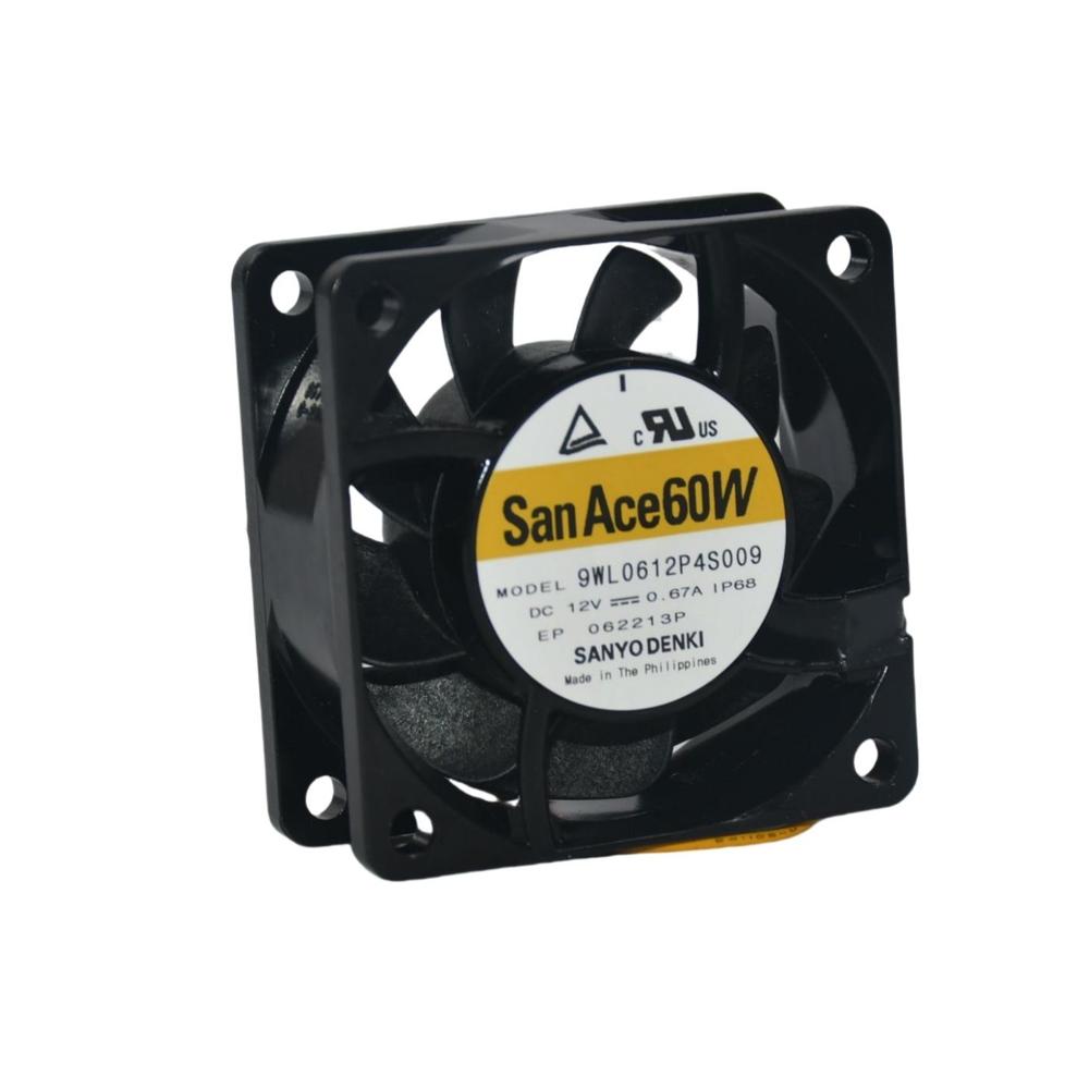 SANACE 9WL0612P4S009 12V DC 0.67A Axial Flow Plastic IP68 3000rpm Cooling Fan