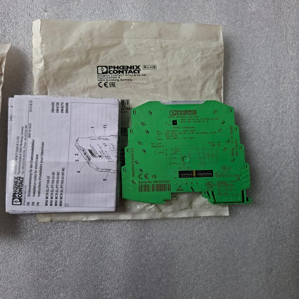 Phoenix Contact Mini Mcr-sl-pt100-ui-nc Thermometer Measuring - Application: Industrial