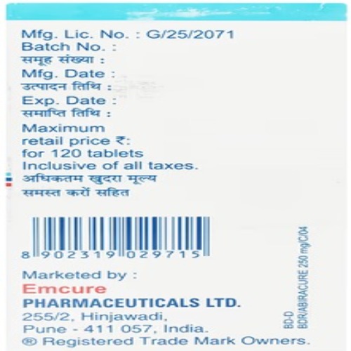 Abiracure 250 mg Tablet