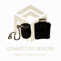 BD24 RJ45 Cat5e Female Socket IP67 Plastic Shell Waterproof Ethernet Connector