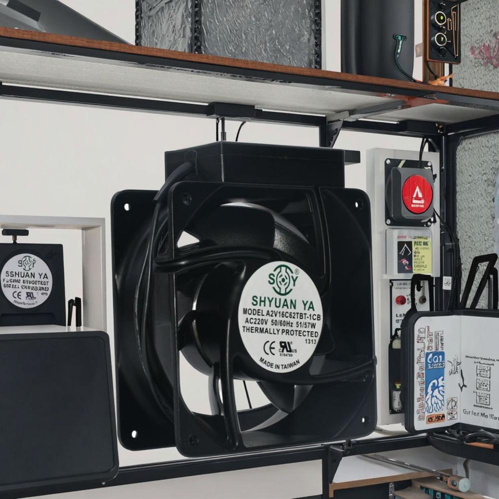 SHYUAN YA A2V16C62TBT-1CB 220V 51/57W Axial Flow Cooling Fan Ball Bearing Electric Power Source