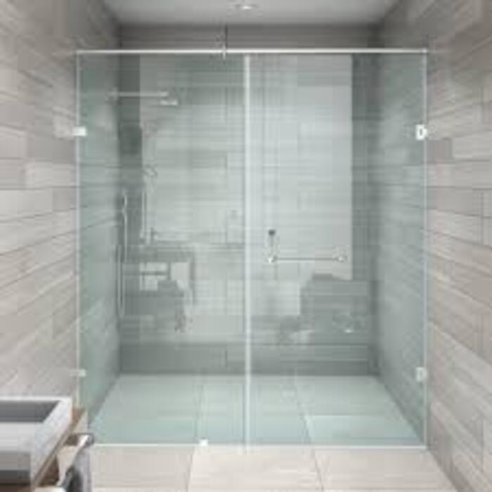 Toughened Glass Bathroom Partition