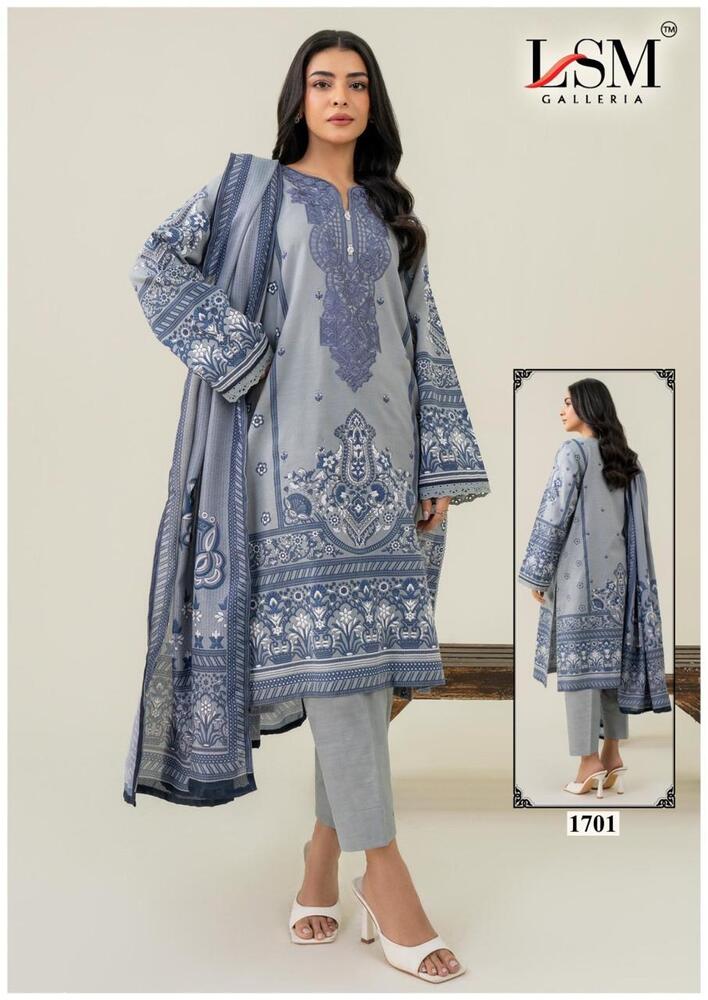 Lsm Parian Dream Vol-17 Karachi Dress material
