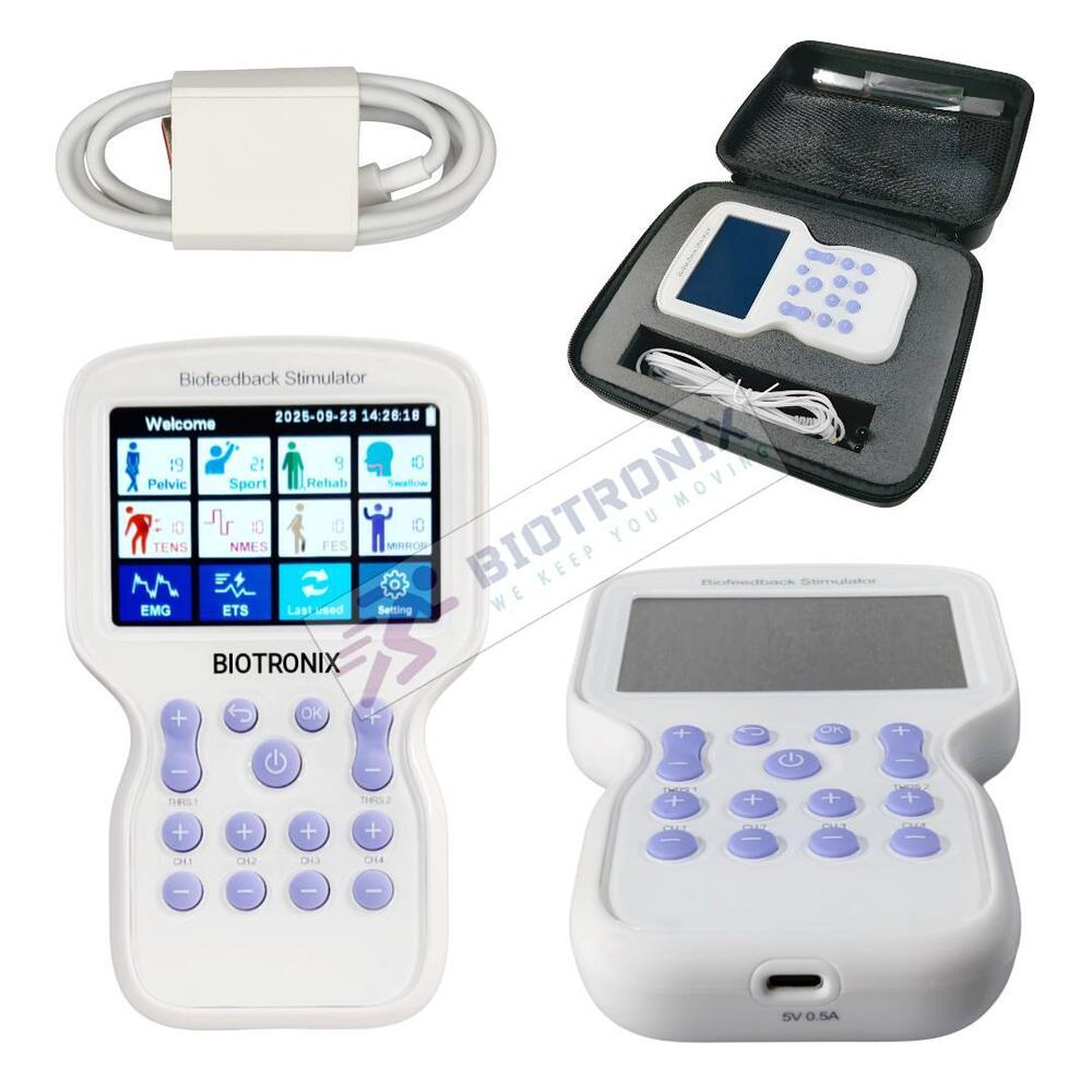 KM-580 Biofeedback Physiotherapy Equipment with Touch Display & Rechargeable Battery