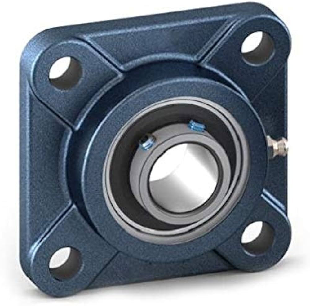 Flanged Bearing Units - Color: Blue