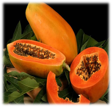 Fresh Papayas - Color: Yellow