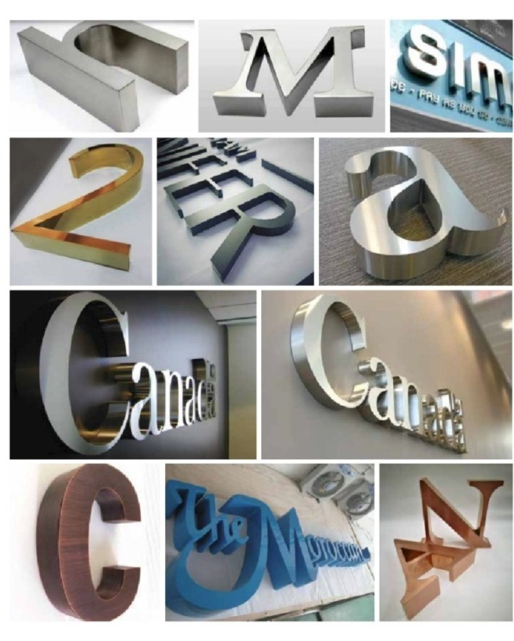 Steel Letter - Application: Commercial