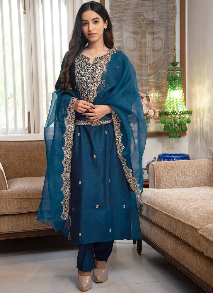 Womens Kurta Pent Dupatta Set