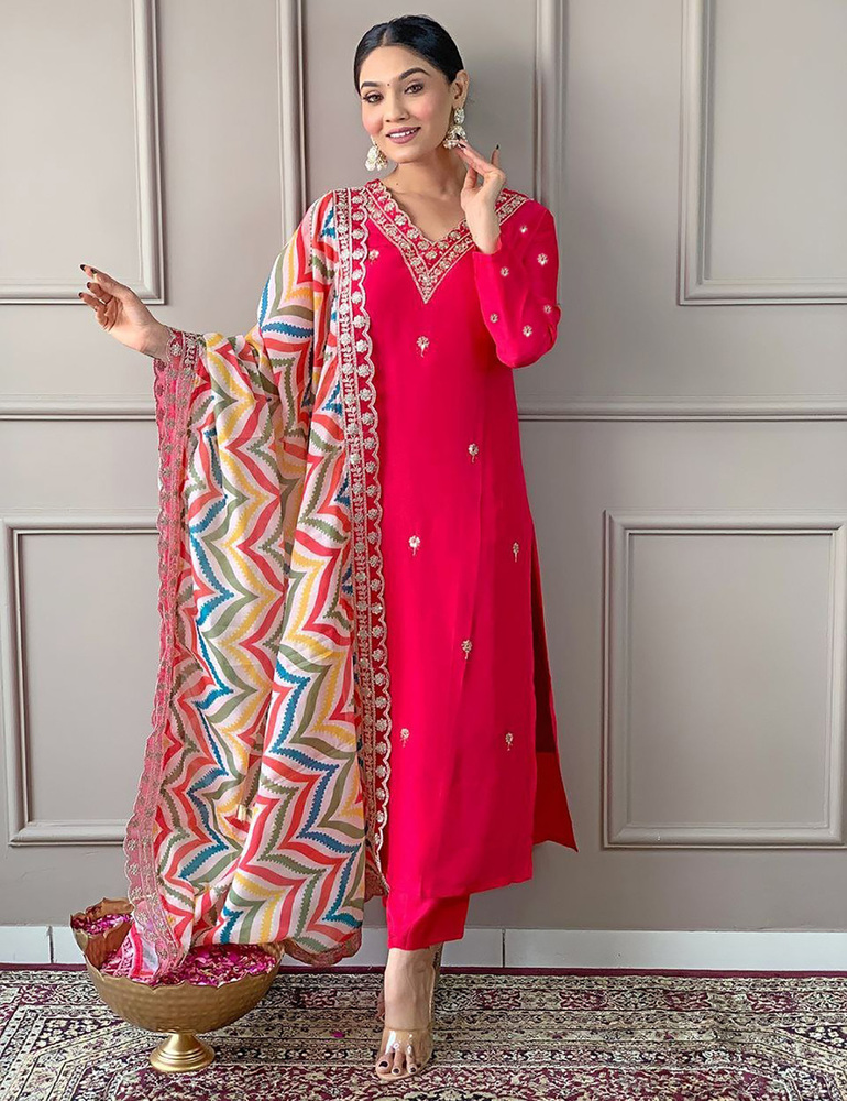 Pink Annara Kurta Set - Color: Different Available