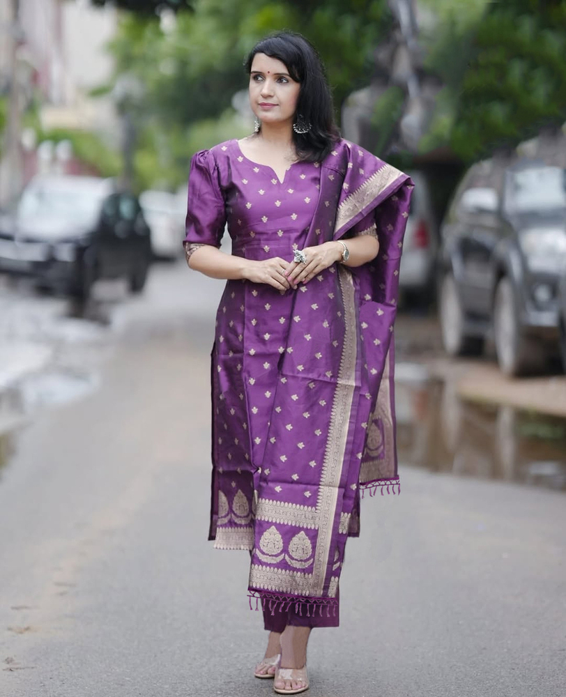Purple Color Rippal Suit - Color: Different Available