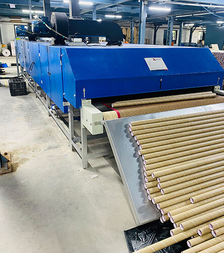 Paper Tube Conveyor Dryer - Color: Blue