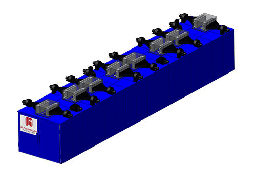 Vetical Oven Final Assembly - Color: Blue