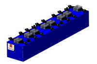 Vetical Oven Final Assembly - Color: Blue