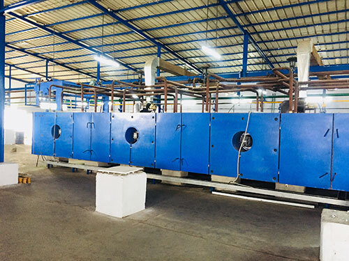 Rotary Screen Printing Dryer - Color: Blue