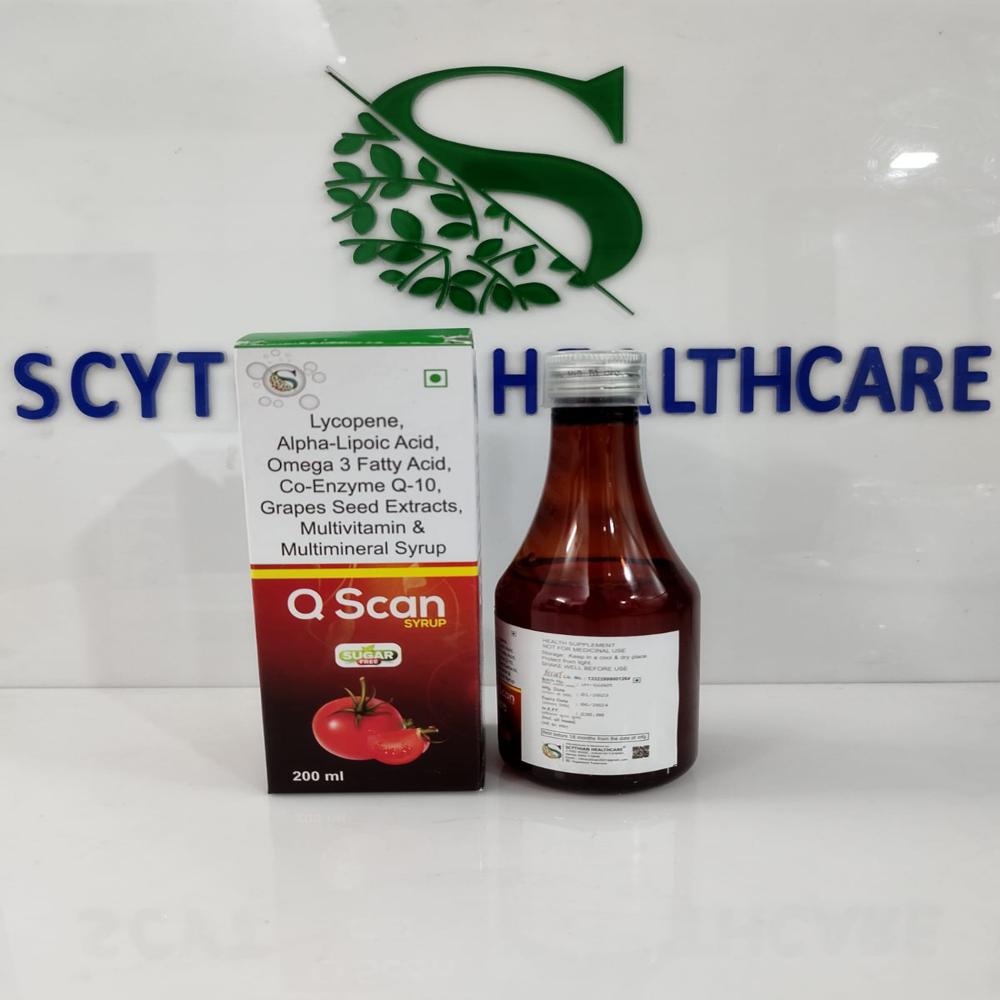 Lycopene +Alpha-Lipoic Acid  +Omega3 fatty acid + Co-Enzyme Q 10 Grapes Seed Extracts +  Multivitamin & Multimineral   SYRUP