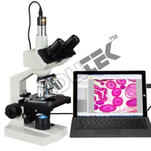 Stereo Microscope - 2x-8x Magnification, 2mp Camera, 3w Led Illumination | Trinocular Head, Par-focal Focus, Usb 2.0 Interface For Image Capture And Analysis