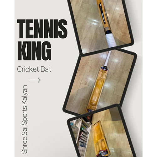 Premium Double Blade Hard Tennis Bat - Color: Brown