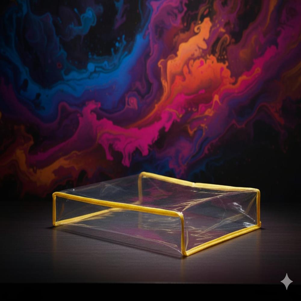 Transparent Fancy Zipper Bag