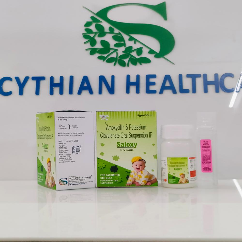 AMOXYCILLIN TRIHYDRATE  200MG+ CLAVULANIC ACID 28.5MG  DRY SYP