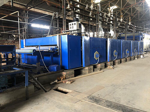 Industrial Rotary Printing Dryer - Color: Blue