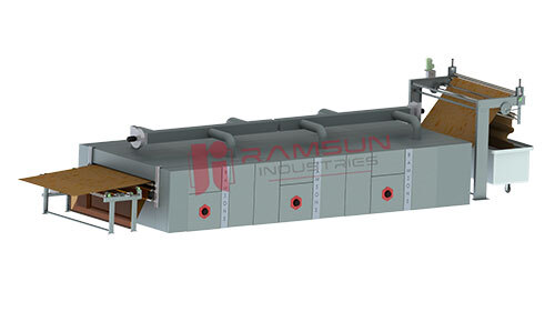 Industrial Rotary Printing Dryer - Color: Blue