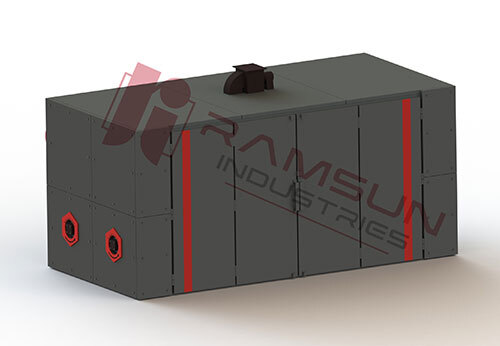 Industrial Horizontal Air Circulation Paper Core Drying Oven - Color: Grey