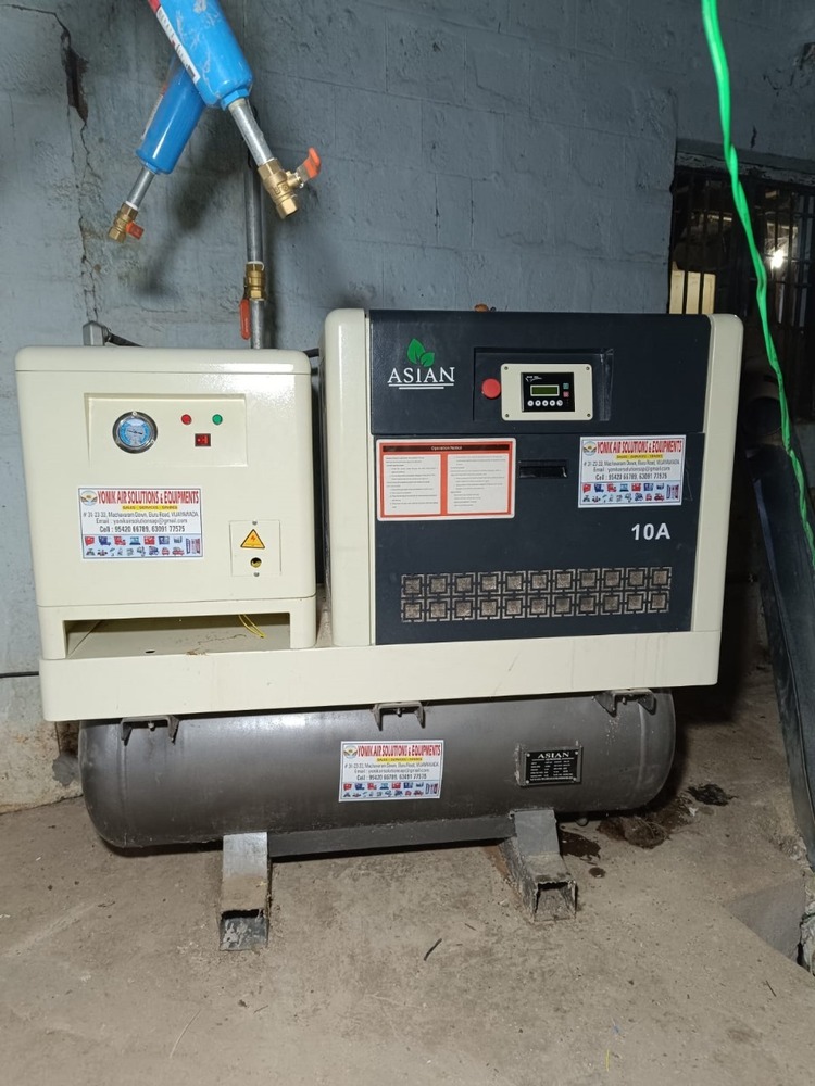 10 A Asian Screw Compressor - Material: Mild Steel