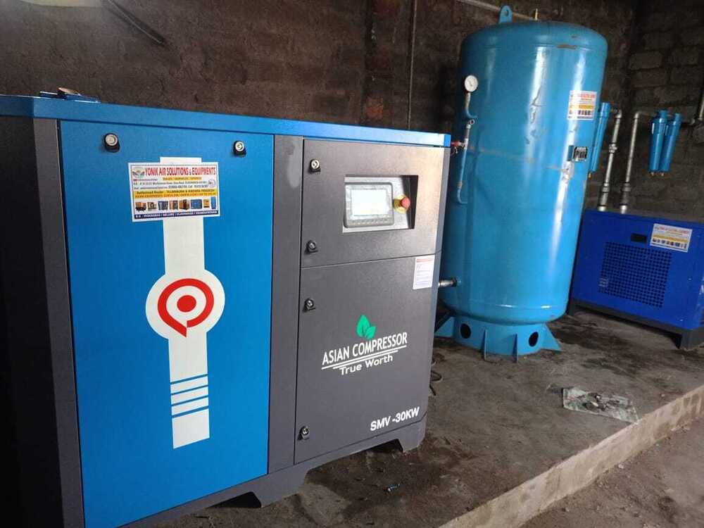 30Kw Asian Screw Compressor - Material: Mild Steel