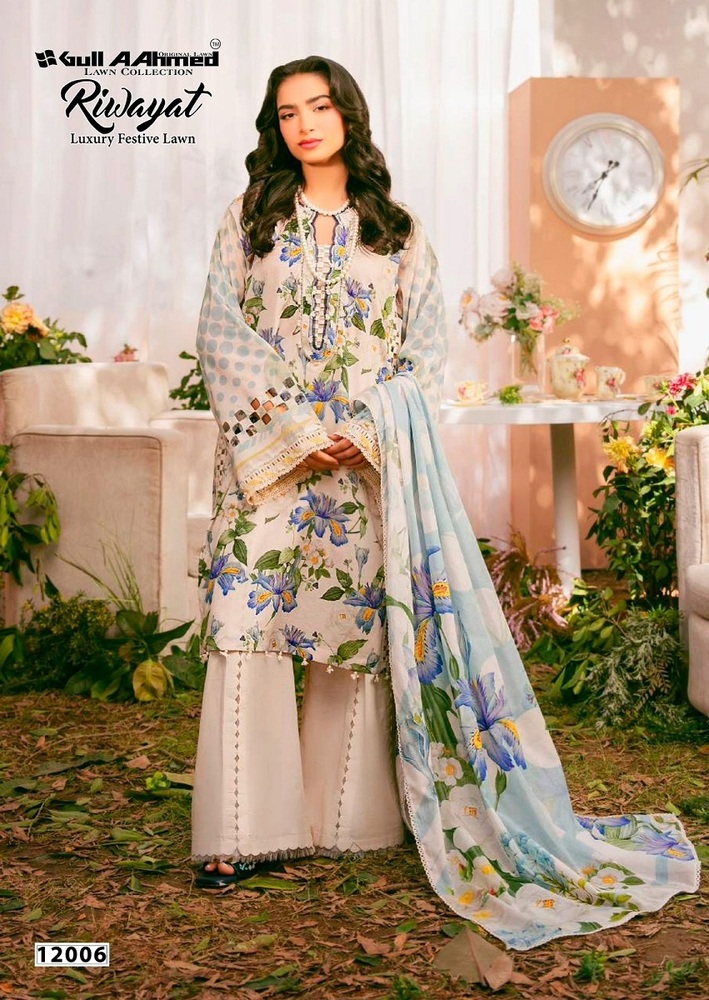 Gullahmed Riwayat Vol-12  karachi Dress Material
