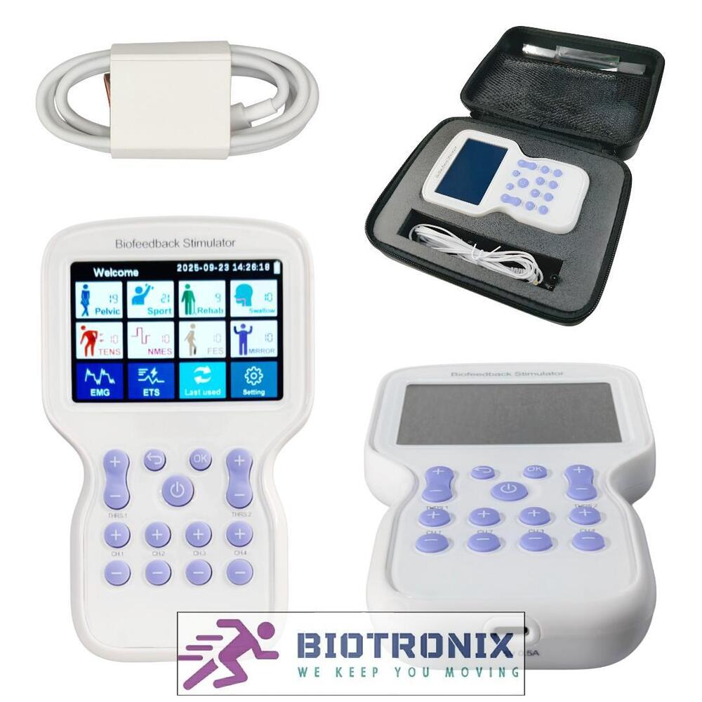 KM-580 EMG Biofeedback and Neuromuscular Stimulation Device for Pelvic and Swallowing Training