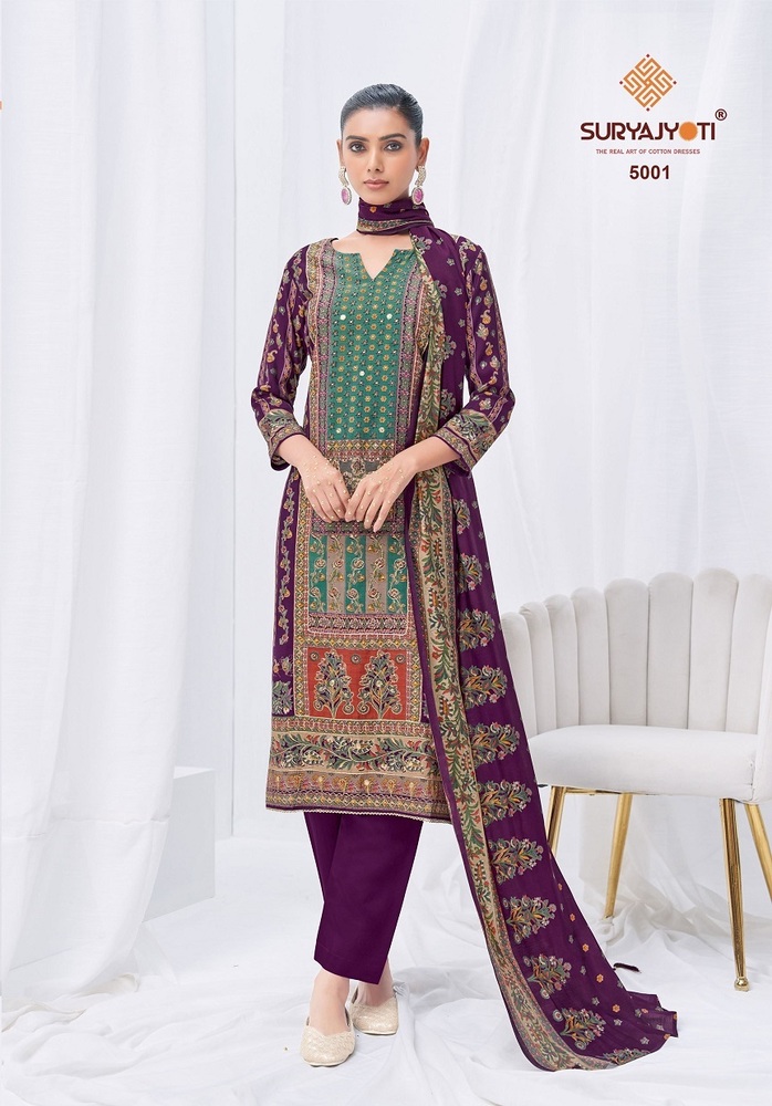 Suryajyoti kanchan Vol-5  Dress Material