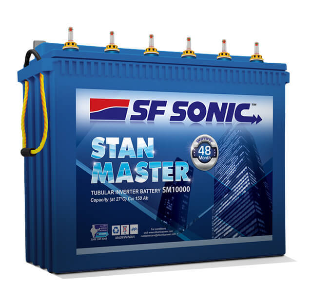 Sf Sonic Stan Master Tubular Inverter Battery - Features: Low Maintenance