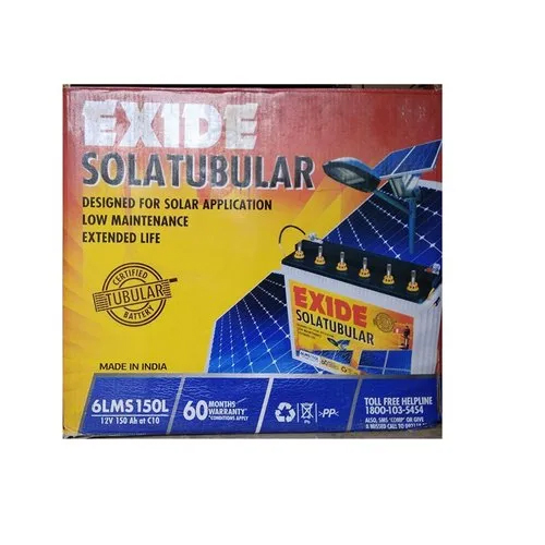 150 Ah Exide Solar Tubular Battery - Battery Capacity: <150Ah