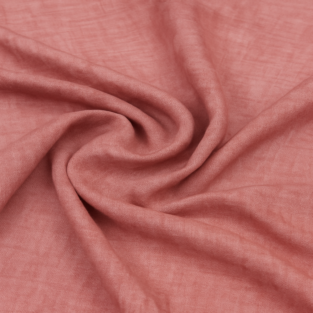 Pink Plain Linen Fabric