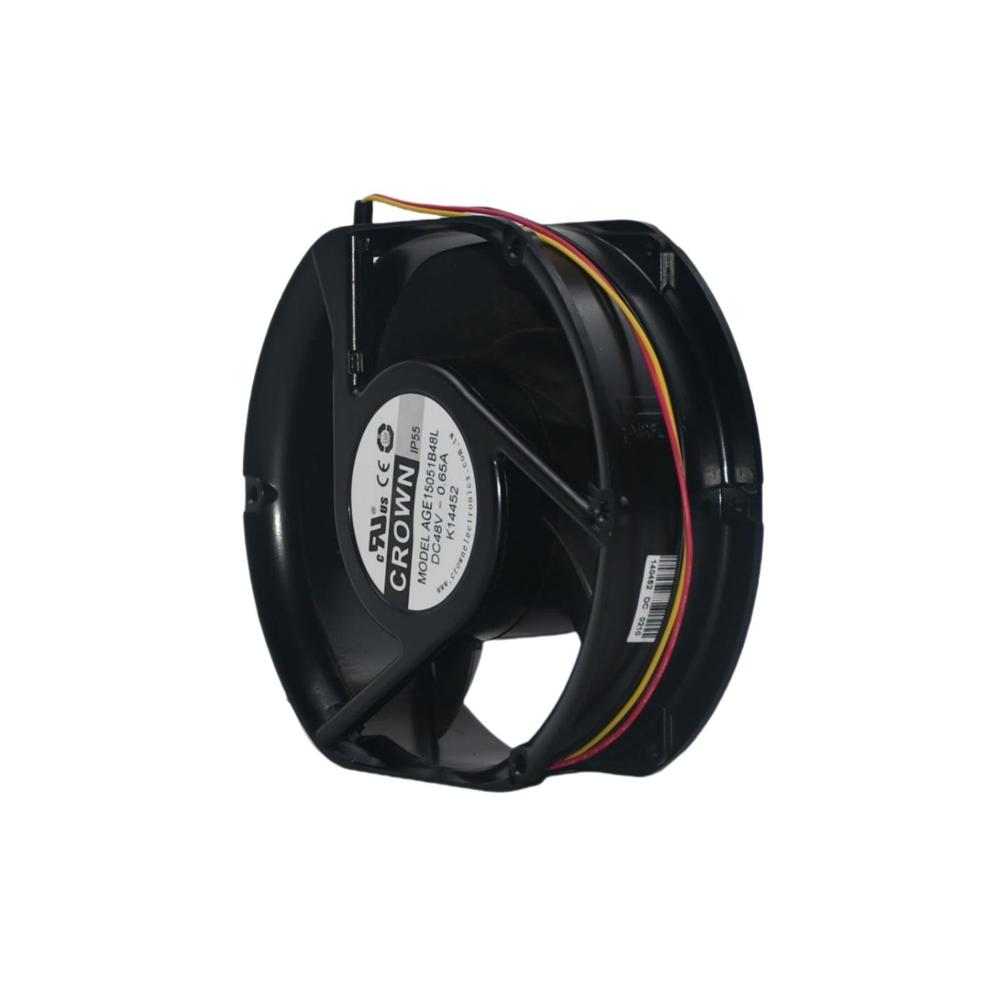 CROWN AGE15051B48L 48V DC 1.20A Semi-Circular Axial Flow Ball Bearing Electric Power Plastic Cooling Fan