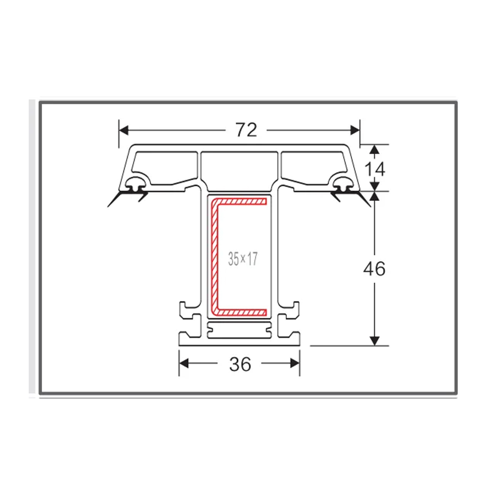 FTK-003 Casement T Mullion